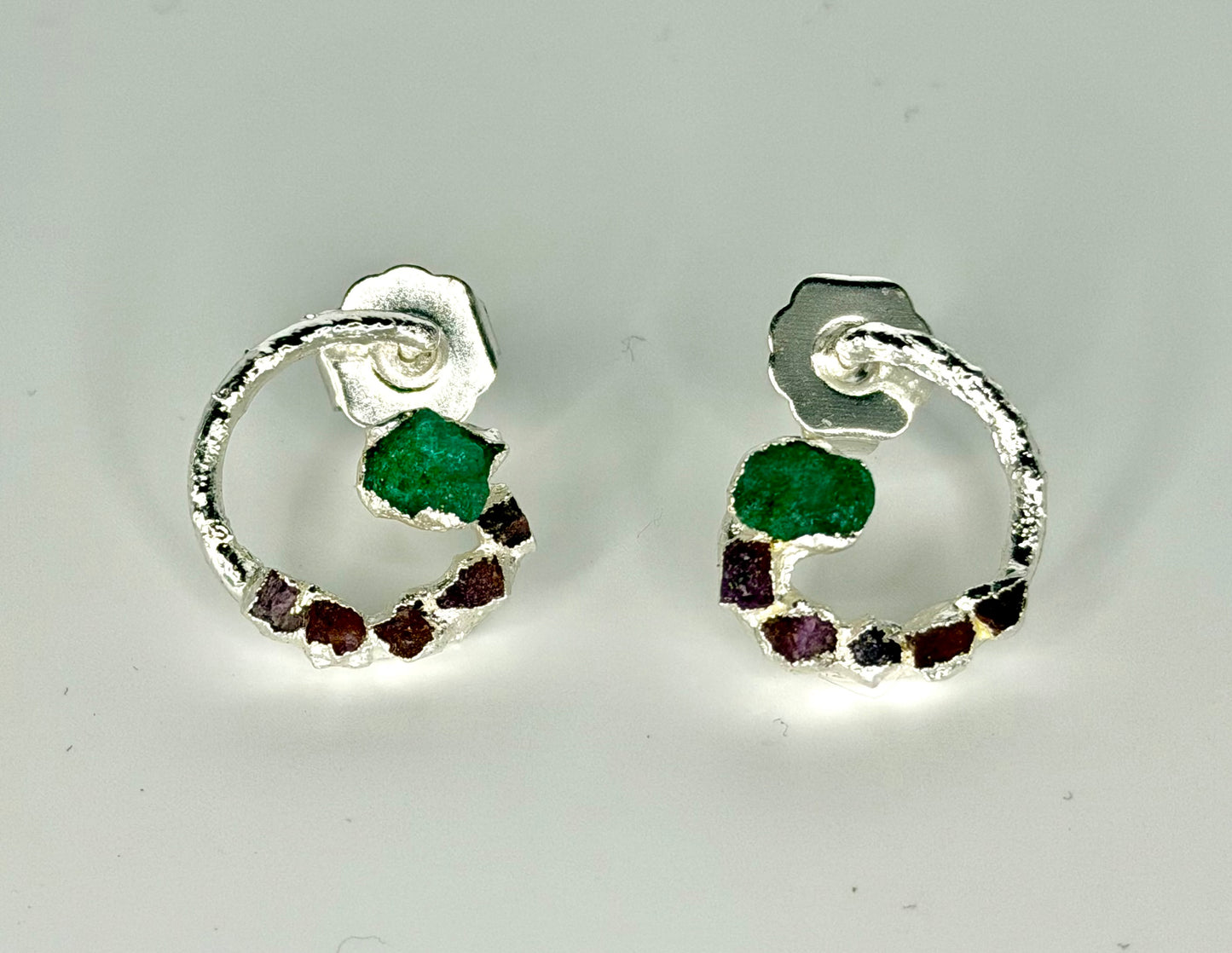 Sphere Earrings Silver