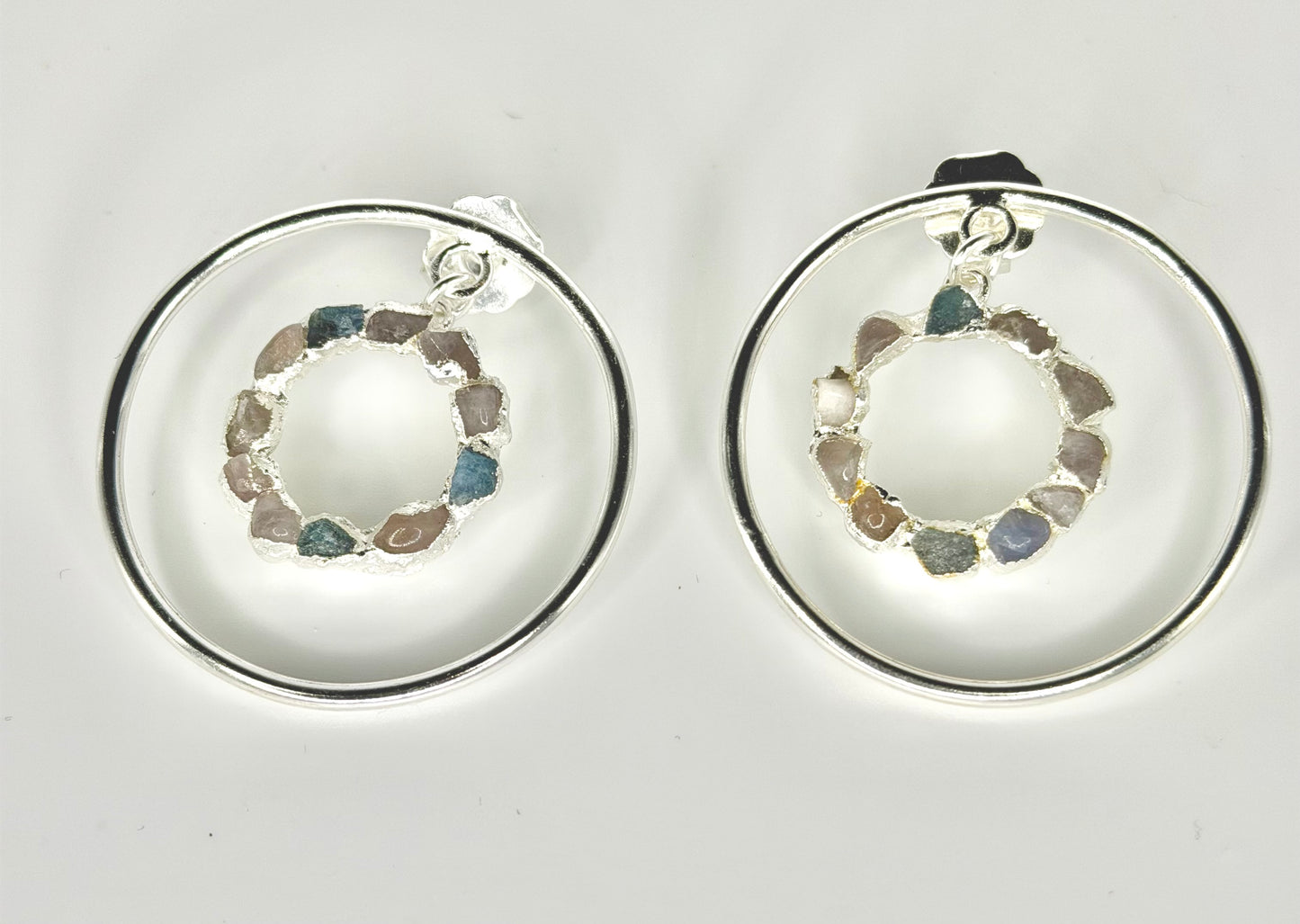 Dos Lunas Hoops Silver