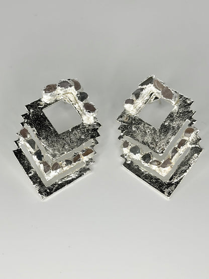 Rombo Earrings Silver