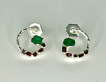Sphere Earrings Silver