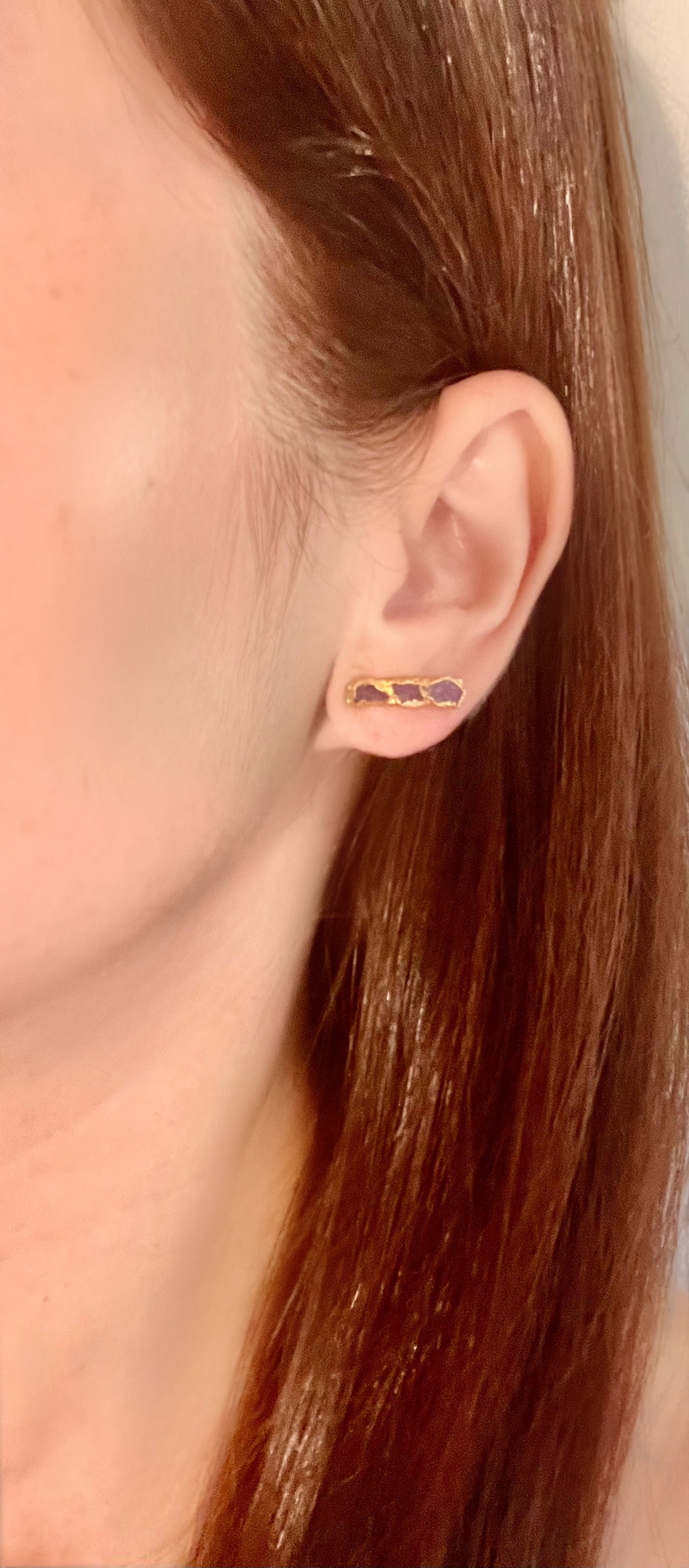 Lux Ruby Studs