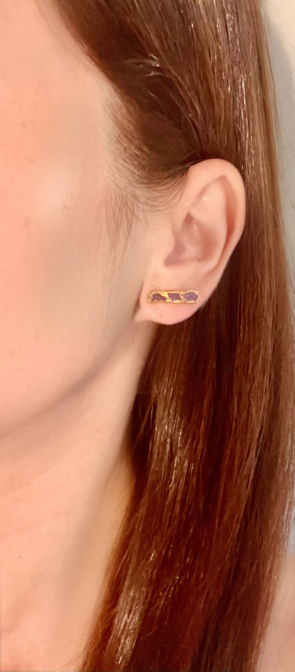 Lux Ruby Studs