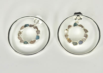 Dos Lunas Hoops Silver