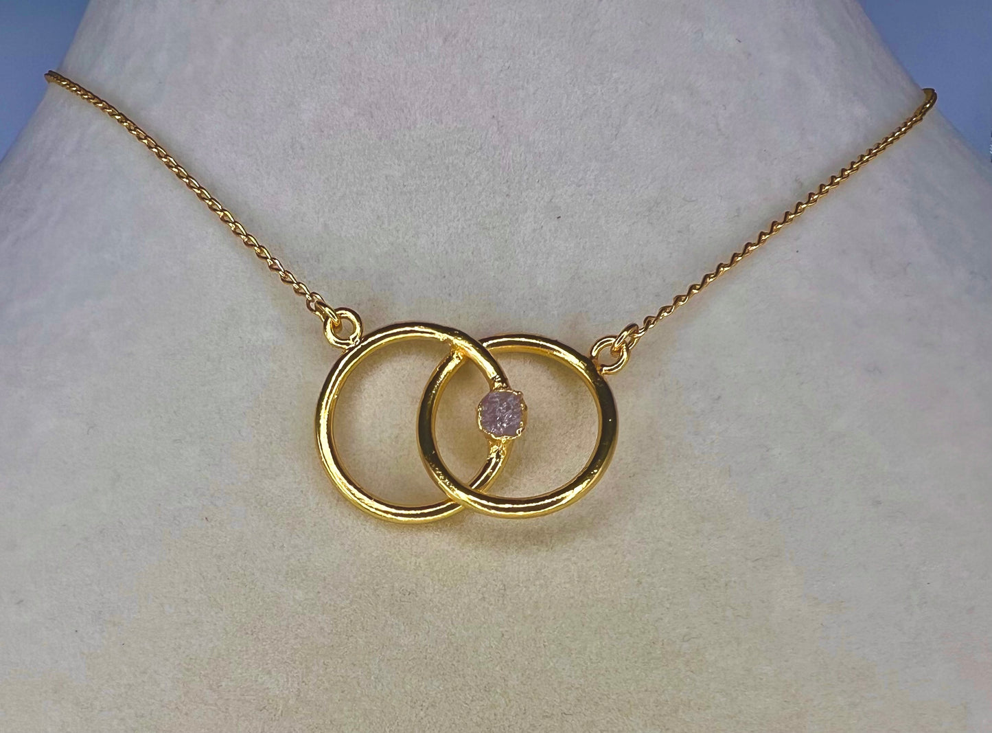 Infinity Necklace Morganite
