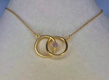Infinity Necklace Morganite