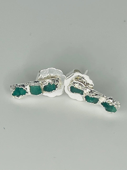 Lux Emerald Studs