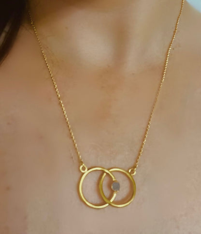 Infinity Necklace Morganite