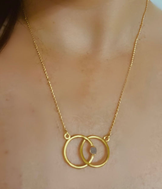 Infinity Necklace Morganite