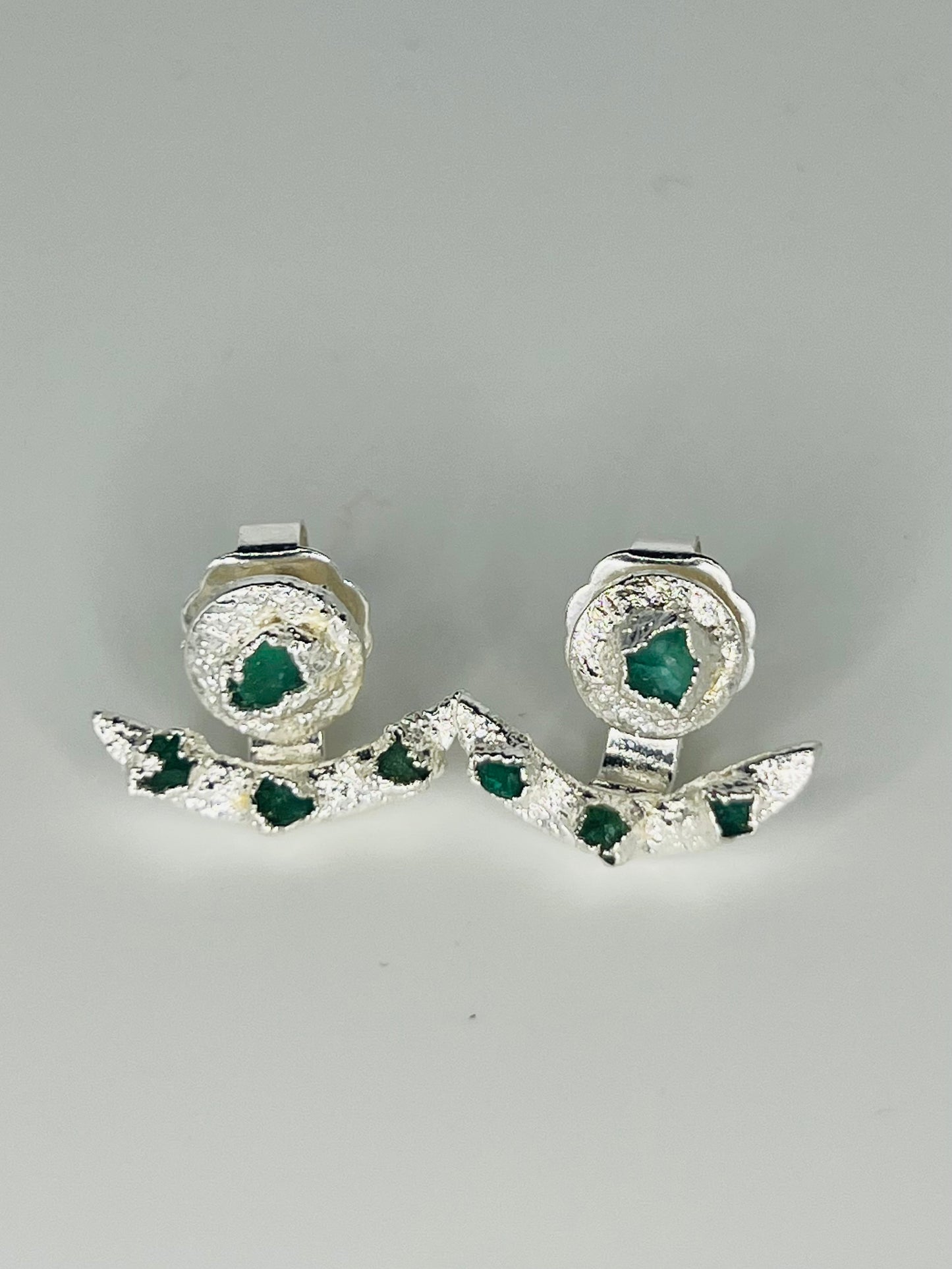 Ancher Emerald Studs