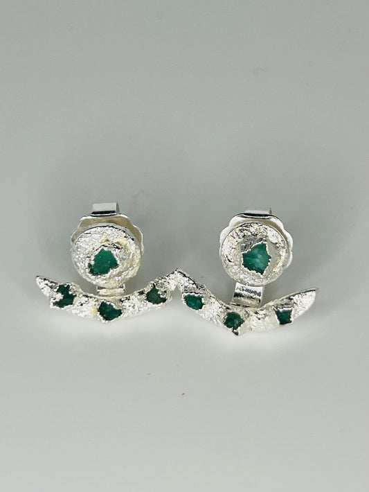 Ancher Emerald Studs