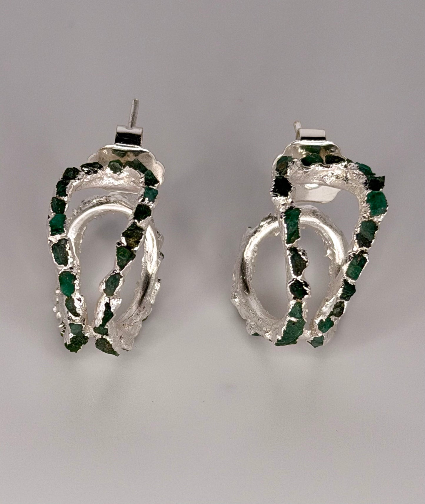 Selva Emerald Hoops