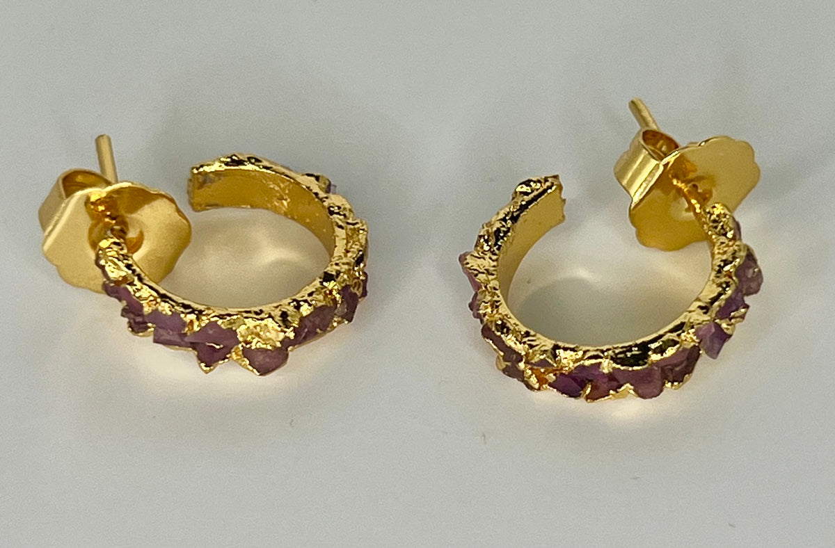 My Rubies Hoops