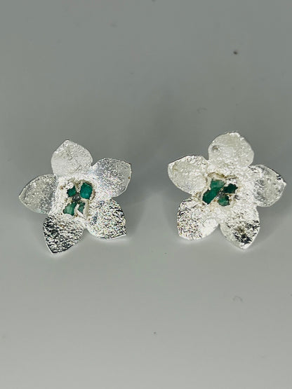 Flora Emeralds Earrings