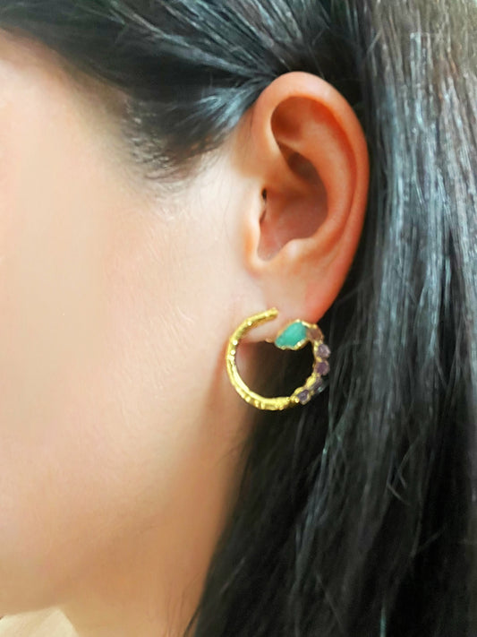 Sphere Earrings Gold