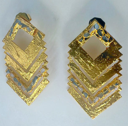 Rombo Earrings Gold