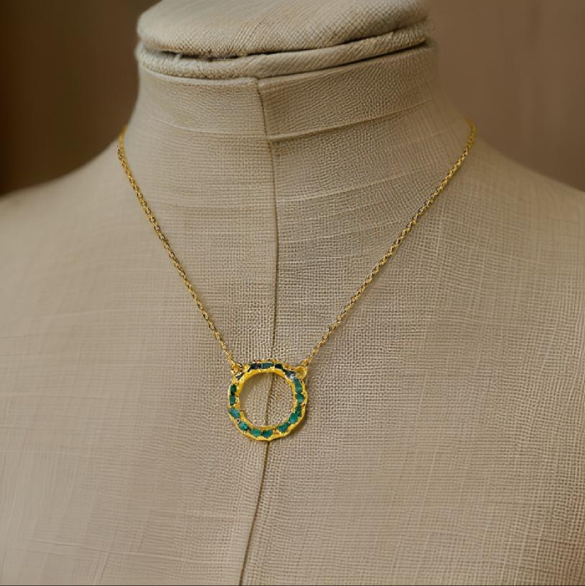 Full Moon Pendant Emerald