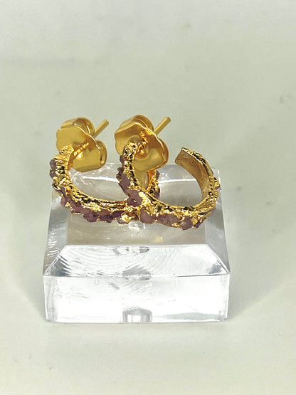 My Rubies Hoops