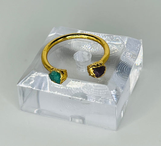 Adjustable Halo Ring Gold