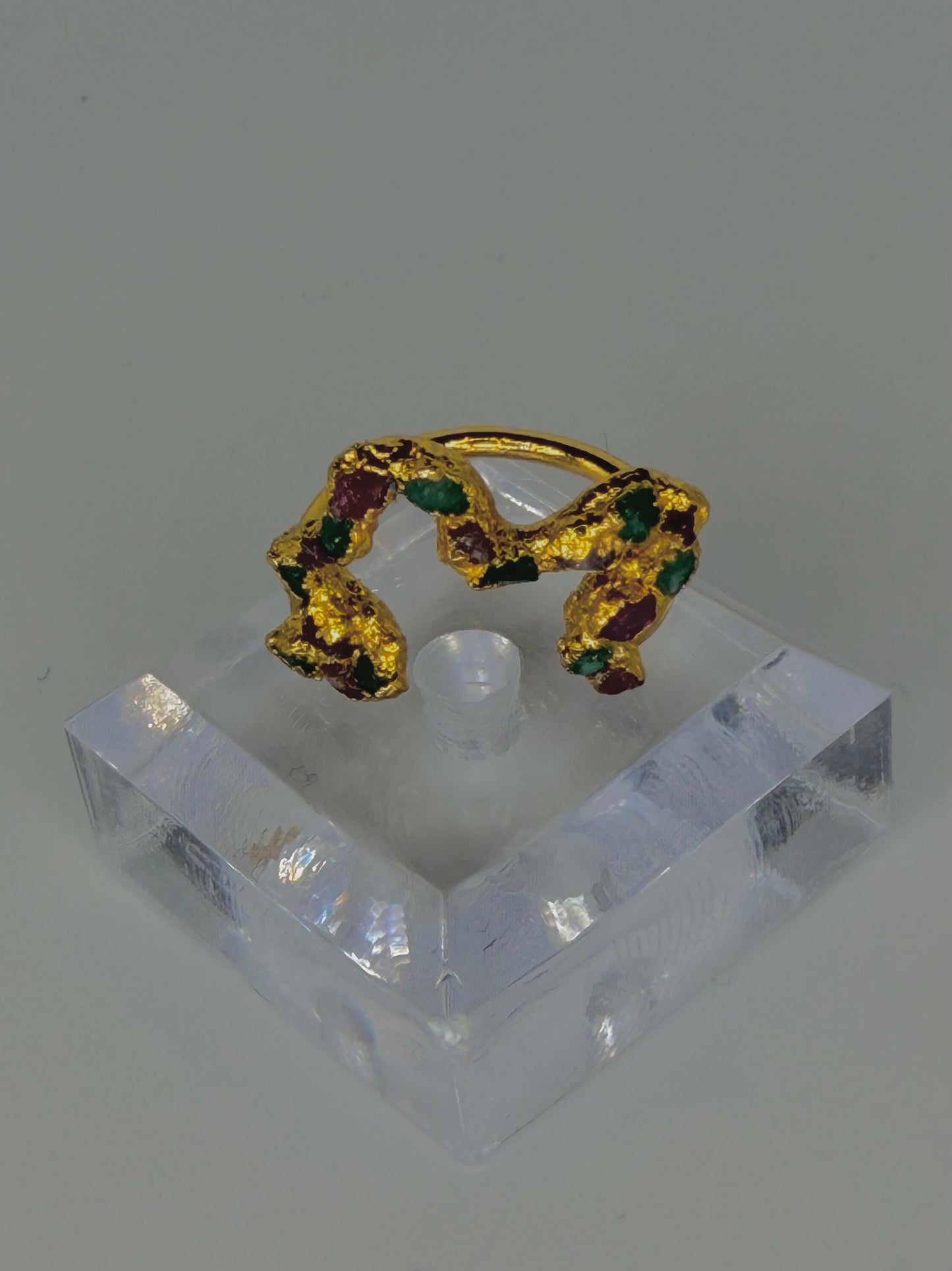 Ghost Ring - Rubies & Emerald