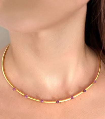 Aro Choker Rubies