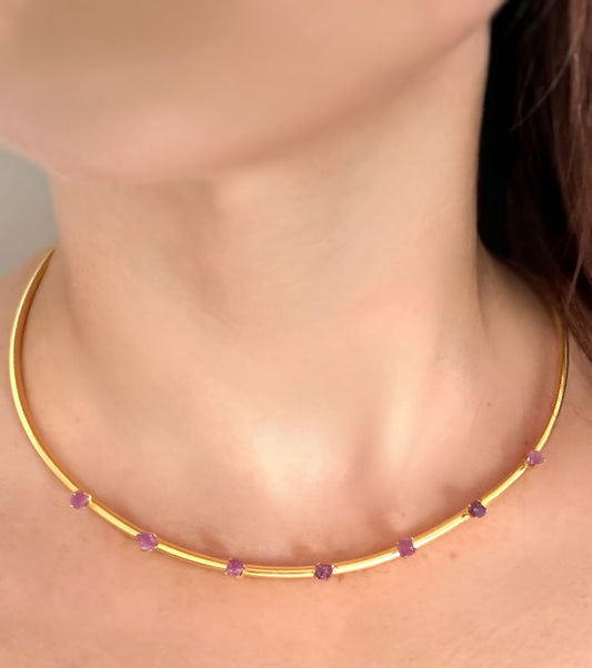 Aro Choker Rubies